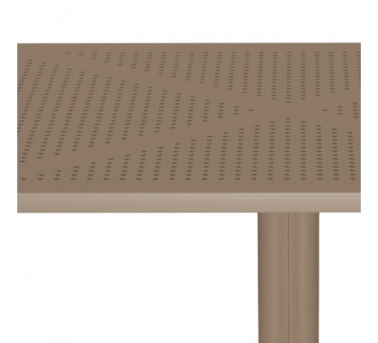 Τραπέζι Groovy διατρητο pp cappuccino 80x80x74εκ Υλικό: PP 326-000060