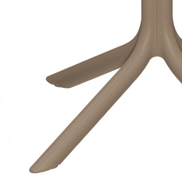 Τραπέζι Groovy διατρητο pp cappuccino 80x80x74εκ Υλικό: PP 326-000060