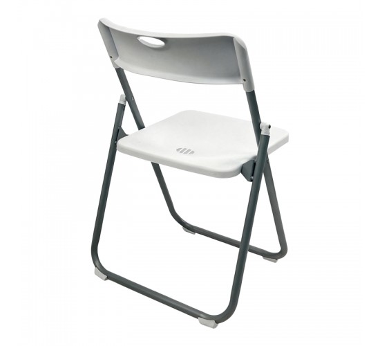 Καρέκλα catering-συνεδρίου πτυσσόμενη Edison λευκό 38x49x73εκ Υλικό: PP - METAL 326-000061