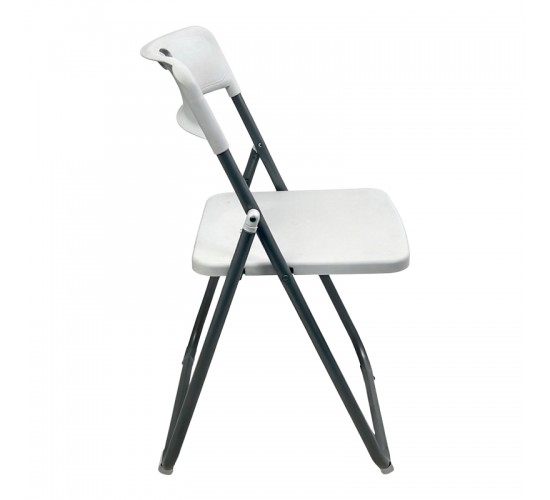 Καρέκλα catering-συνεδρίου πτυσσόμενη Edison λευκό 38x49x73εκ Υλικό: PP - METAL 326-000061