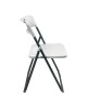 Καρέκλα catering-συνεδρίου πτυσσόμενη Edison λευκό 38x49x73εκ Υλικό: PP - METAL 326-000061