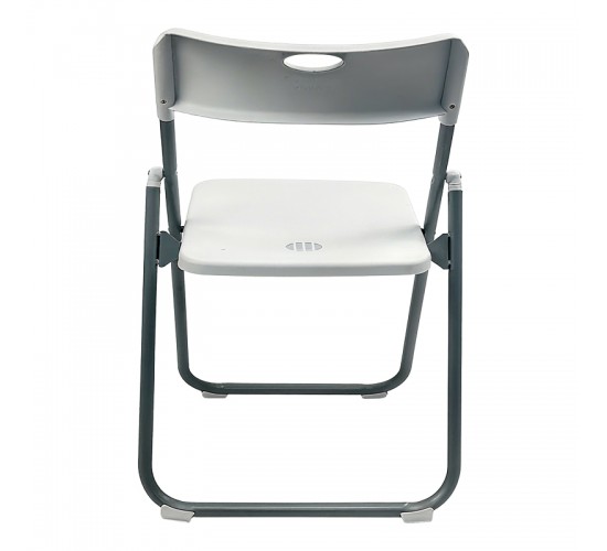 Καρέκλα catering-συνεδρίου πτυσσόμενη Edison λευκό 38x49x73εκ Υλικό: PP - METAL 326-000061