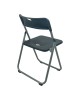 Καρέκλα catering-συνεδρίου πτυσσόμενη Edison μαύρο 38x49x73εκ Υλικό: PP - METAL 326-000062