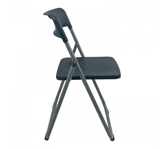 Καρέκλα catering-συνεδρίου πτυσσόμενη Edison μαύρο 38x49x73εκ Υλικό: PP - METAL 326-000062