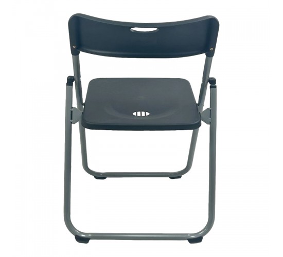 Καρέκλα catering-συνεδρίου πτυσσόμενη Edison μαύρο 38x49x73εκ Υλικό: PP - METAL 326-000062