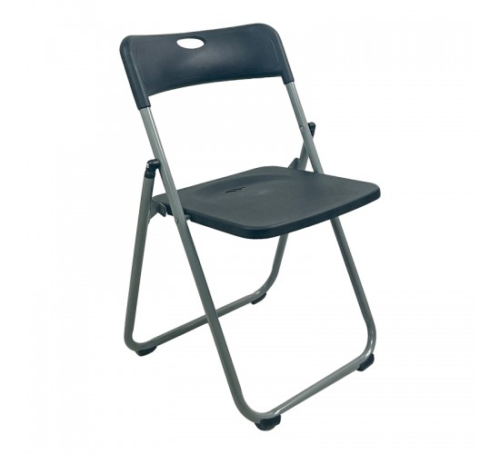 Καρέκλα catering-συνεδρίου πτυσσόμενη Edison μαύρο 38x49x73εκ Υλικό: PP - METAL 326-000062