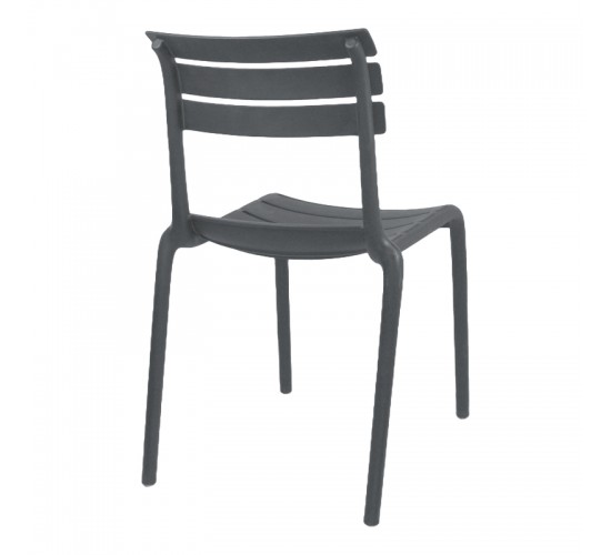 Καρέκλα Almea στοιβαζόμενη pp ανθρακί 42.5x55.5x82εκ Υλικό: PP 326-000063