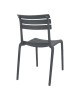 Καρέκλα Almea στοιβαζόμενη pp ανθρακί 42.5x55.5x82εκ Υλικό: PP 326-000063
