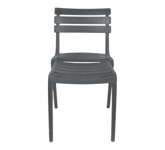 Καρέκλα Almea στοιβαζόμενη pp ανθρακί 42.5x55.5x82εκ Υλικό: PP 326-000063