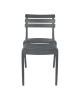 Καρέκλα Almea στοιβαζόμενη pp ανθρακί 42.5x55.5x82εκ Υλικό: PP 326-000063