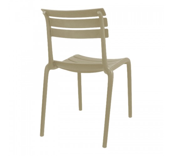Καρέκλα Almea στοιβαζόμενη pp cappuccino 42.5x55.5x82εκ Υλικό: PP 326-000064