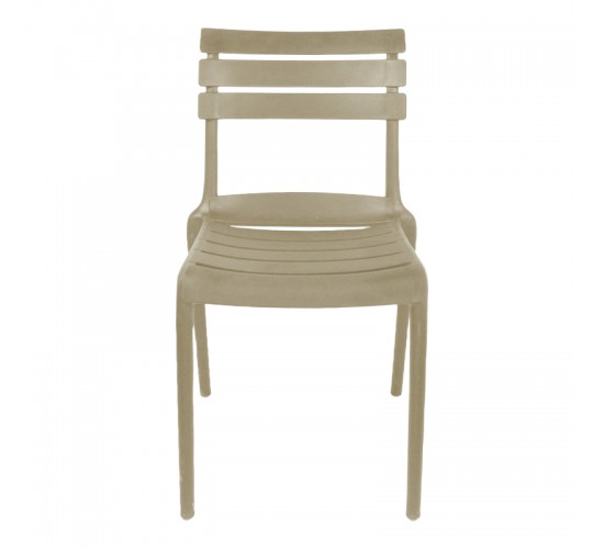 Καρέκλα Almea στοιβαζόμενη pp cappuccino 42.5x55.5x82εκ Υλικό: PP 326-000064