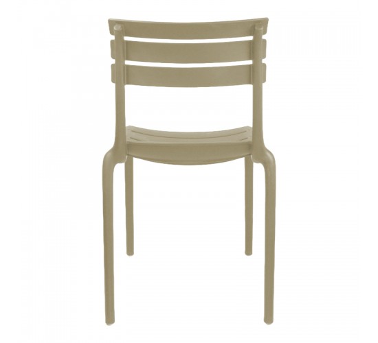 Καρέκλα Almea στοιβαζόμενη pp cappuccino 42.5x55.5x82εκ Υλικό: PP 326-000064