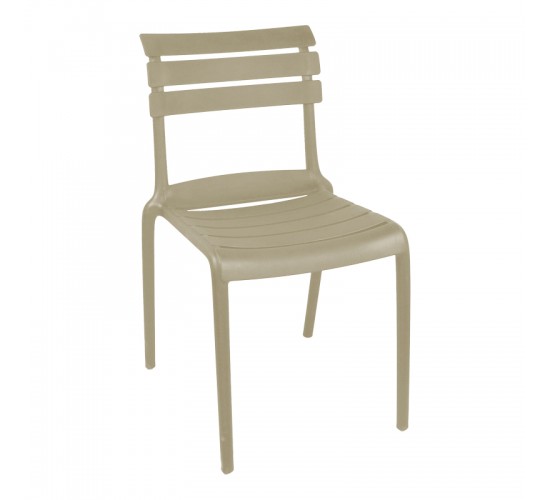 Καρέκλα Almea στοιβαζόμενη pp cappuccino 42.5x55.5x82εκ Υλικό: PP 326-000064