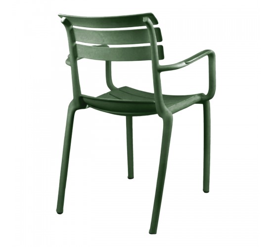 Πολυθρόνα Almea στοιβαζόμενη pp λαδί 58x56x82εκ Υλικό: PP 326-000067