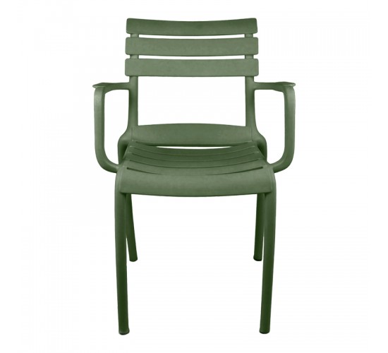 Πολυθρόνα Almea στοιβαζόμενη pp λαδί 58x56x82εκ Υλικό: PP 326-000067