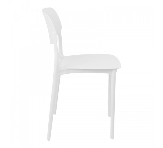Καρέκλα Berdian στοιβαζόμενη pp λευκό 38x49x79εκ Υλικό: PP 326-000068