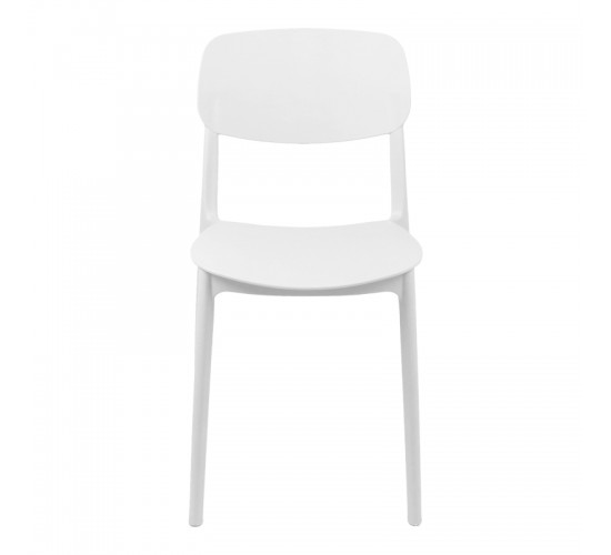 Καρέκλα Berdian στοιβαζόμενη pp λευκό 38x49x79εκ Υλικό: PP 326-000068