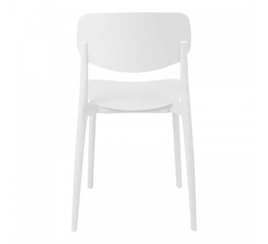 Καρέκλα Berdian στοιβαζόμενη pp λευκό 38x49x79εκ Υλικό: PP 326-000068