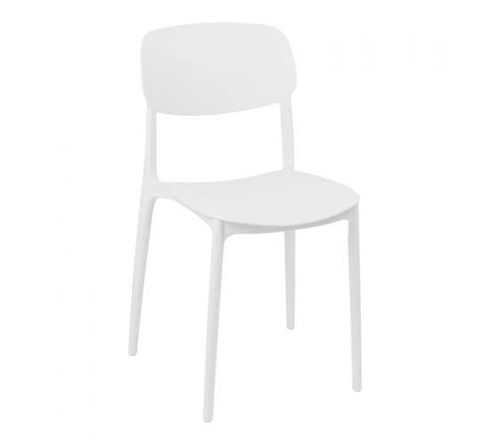 Καρέκλα Berdian στοιβαζόμενη pp λευκό 38x49x79εκ Υλικό: PP 326-000068