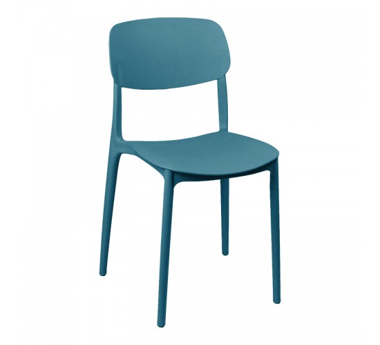 Καρέκλα Berdian στοιβαζόμενη pp μπλε 38x49x79εκ Υλικό: PP 326-000070