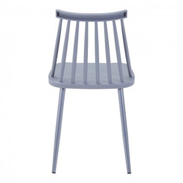 Καρέκλα Aurora I pp σε γκρι απόχρωση-πόδι μεταλλικό γκρι 43x48x79εκ Υλικό: METAL - PP 327-000043