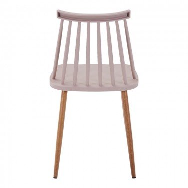 Καρέκλα Aurora I pp σε μόκα απόχρωση-πόδι μεταλλικό φυσικό 43x48x79εκ Υλικό: METAL - PP 327-000044