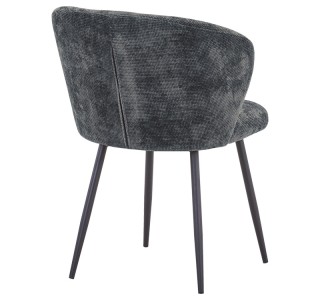 Καρέκλα Karg γκρι ύφασμα-πόδι μαύρο μέταλλο 57x62x80εκ Υλικό: FABRIC - METAL 327-000060
