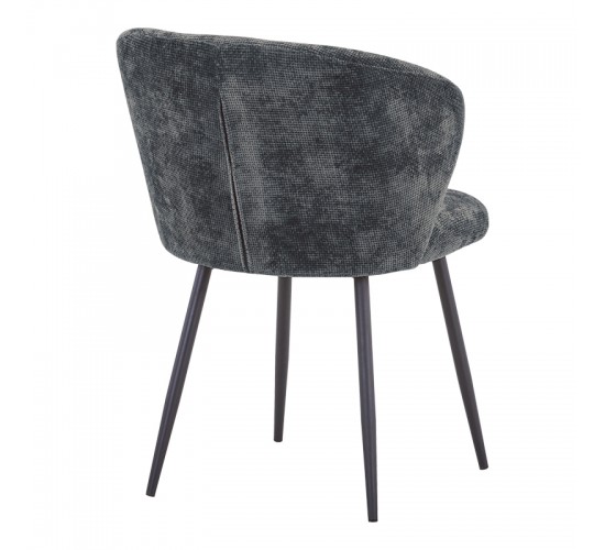Καρέκλα Karg γκρι ύφασμα-πόδι μαύρο μέταλλο 57x62x80εκ Υλικό: FABRIC - METAL 327-000060