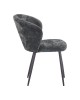 Καρέκλα Karg γκρι ύφασμα-πόδι μαύρο μέταλλο 57x62x80εκ Υλικό: FABRIC - METAL 327-000060