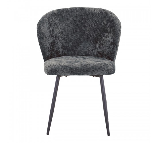 Καρέκλα Karg γκρι ύφασμα-πόδι μαύρο μέταλλο 57x62x80εκ Υλικό: FABRIC - METAL 327-000060