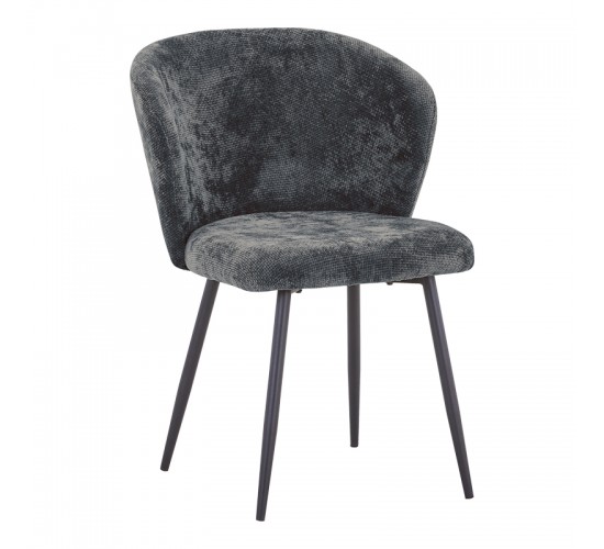 Καρέκλα Karg γκρι ύφασμα-πόδι μαύρο μέταλλο 57x62x80εκ Υλικό: FABRIC - METAL 327-000060