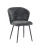 Καρέκλα Karg γκρι ύφασμα-πόδι μαύρο μέταλλο 57x62x80εκ Υλικό: FABRIC - METAL 327-000060