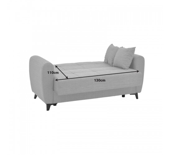 Σετ σαλονιού 2τεμ Lincoln ύφασμα σε μπεζ απόχρωση Υλικό: FABRIC - PLASTIC LEGS - METAL FRAME 328-000037