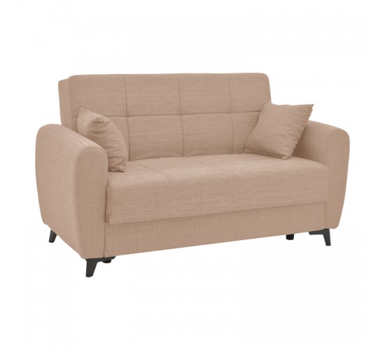 Σετ σαλονιού 2τεμ Lincoln ύφασμα σε μπεζ απόχρωση Υλικό: FABRIC - PLASTIC LEGS - METAL FRAME 328-000037