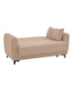 Σετ σαλονιού 2τεμ Lincoln ύφασμα σε μπεζ απόχρωση Υλικό: FABRIC - PLASTIC LEGS - METAL FRAME 328-000037