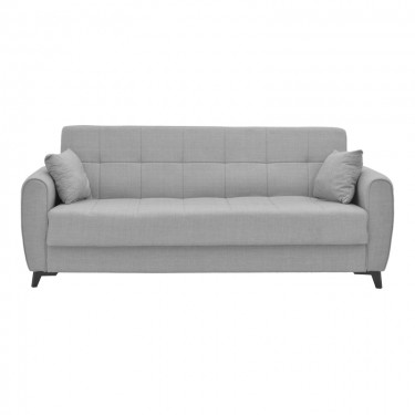 Σετ σαλονιού 2τεμ Lincoln ύφασμα σε γκρι-μπεζ απόχρωση Υλικό: FABRIC - PLASTIC LEGS - METAL FRAME 328-000038