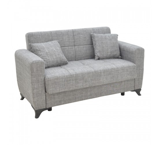 Σετ σαλονιού 2τεμ Modesto ύφασμα σε γκρι απόχρωση Υλικό: FABRIC - PLASTIC LEGS - METAL FRAME 328-000040