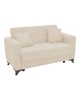 Καναπές-κρεβάτι με αποθηκευτικό χώρο διθέσιος Modesto κρεμ ύφασμα 155x85x80εκ Υλικό: FABRIC - PP LEGS - METAL FRAME 328-000044