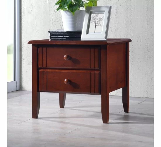 Κομοδίνο Juliene Ι με συρτάρια καρυδί rubberwood 50x44x46εκ Υλικό: RUBBERWOOD 330-000018 Κομοδίνο Juliene Ι με συρτάρια καρυδί rubberwood 50x44x46εκ Υλικό: RUBBERWOOD 330-000018