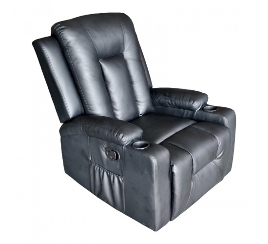 Πολυθρόνα relax Gessel PU σε μαύρη απόχρωση 80x90x98εκ Υλικό: PU-Bonded foam 331-000004