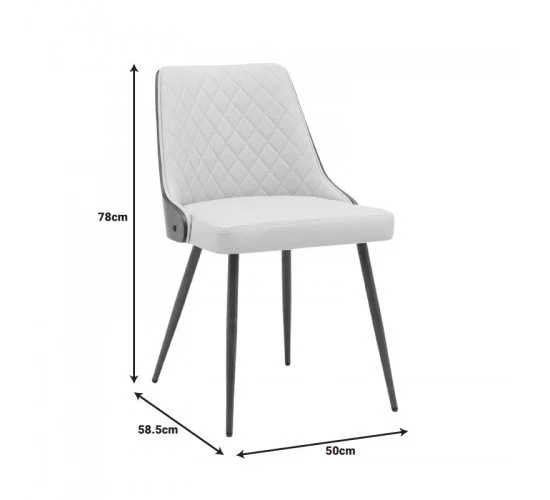 Καρέκλα Korome μπεζ pu-πόδι καρυδί μέταλλο 50x58.5x78εκ Υλικό: PU - METAL 332-000005 Καρέκλα Korome μπεζ pu-πόδι καρυδί μέταλλο 50x58.5x78εκ Υλικό: PU - METAL 332-000005