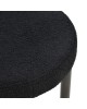 Καρέκλα Fenza μαύρο μπουκλέ ύφασμα-πόδι ξύλο οξιάς σε μαύρη απόχρωση 60x54x75εκ Υλικό: TEDDY FABRIC - BEECH WOOD LEGS 332-000015