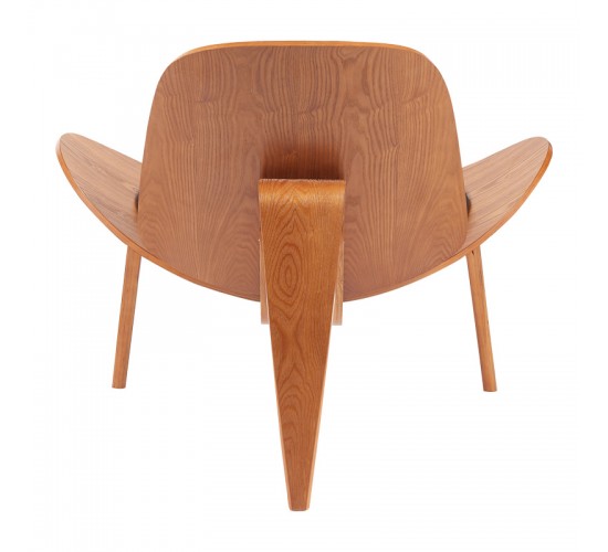 Πολυθρόνα Vilma PU μαύρο- plywood καρυδί 90x76.5x74.5εκ Υλικό: PLYWOOD - PU 332-000026