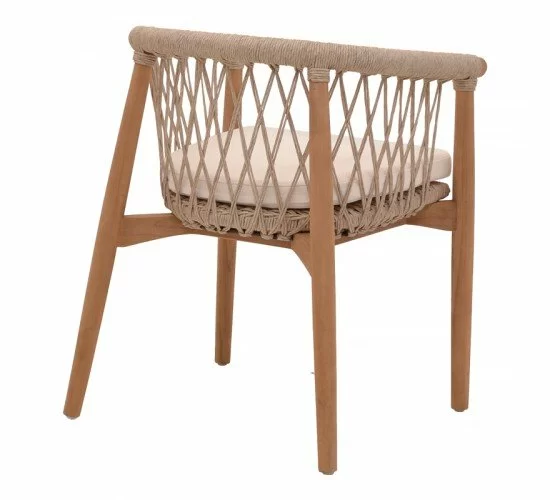 Πολυθρόνα Abby σκελετός από teak ξύλο σε φυσική απόχρωση και κρεμ μαξιλάρι 60x58x78εκ Υλικό: TEAKWOOD - ALUMINUM - FABRIC 334-000005 Πολυθρόνα Abby σκελετός από teak ξύλο σε φυσική απόχρωση και κρεμ μαξιλάρι 60x58x78εκ Υλικό: TEAKWOOD - ALUMINUM - FABRIC 334-000005