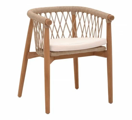 Πολυθρόνα Abby σκελετός από teak ξύλο σε φυσική απόχρωση και κρεμ μαξιλάρι 60x58x78εκ Υλικό: TEAKWOOD - ALUMINUM - FABRIC 334-000005 Πολυθρόνα Abby σκελετός από teak ξύλο σε φυσική απόχρωση και κρεμ μαξιλάρι 60x58x78εκ Υλικό: TEAKWOOD - ALUMINUM - FABRIC 334-000005