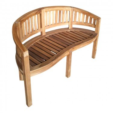 Καναπές διθέσιος Coren φυσικό teak ξύλο 130x61x87εκ Υλικό: TEAK WOOD 335-000006