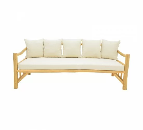 Καναπές Roziana φυσικό teak ξύλο 210x100x80εκ Υλικό: TEAKWOOD - FABRIC 335-000021 Καναπές Roziana φυσικό teak ξύλο 210x100x80εκ Υλικό: TEAKWOOD - FABRIC 335-000021