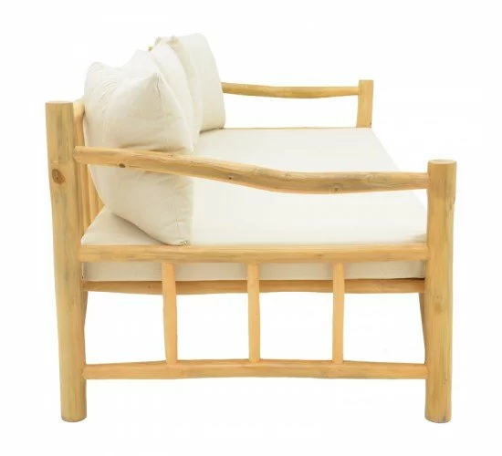 Καναπές Roziana φυσικό teak ξύλο 210x100x80εκ Υλικό: TEAKWOOD - FABRIC 335-000021 Καναπές Roziana φυσικό teak ξύλο 210x100x80εκ Υλικό: TEAKWOOD - FABRIC 335-000021