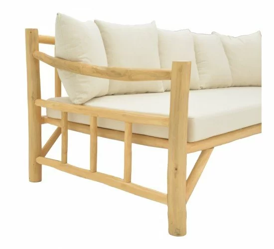 Καναπές Roziana φυσικό teak ξύλο 210x100x80εκ Υλικό: TEAKWOOD - FABRIC 335-000021 Καναπές Roziana φυσικό teak ξύλο 210x100x80εκ Υλικό: TEAKWOOD - FABRIC 335-000021